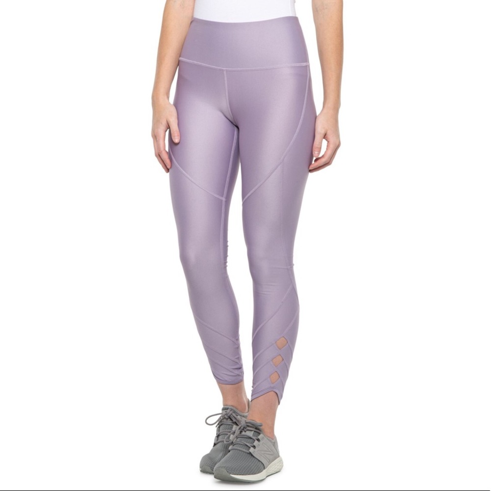 🛑CLEARANCE‼️ 🆕 Under Armour HeatGear®Cutout Ankle purple Leggings